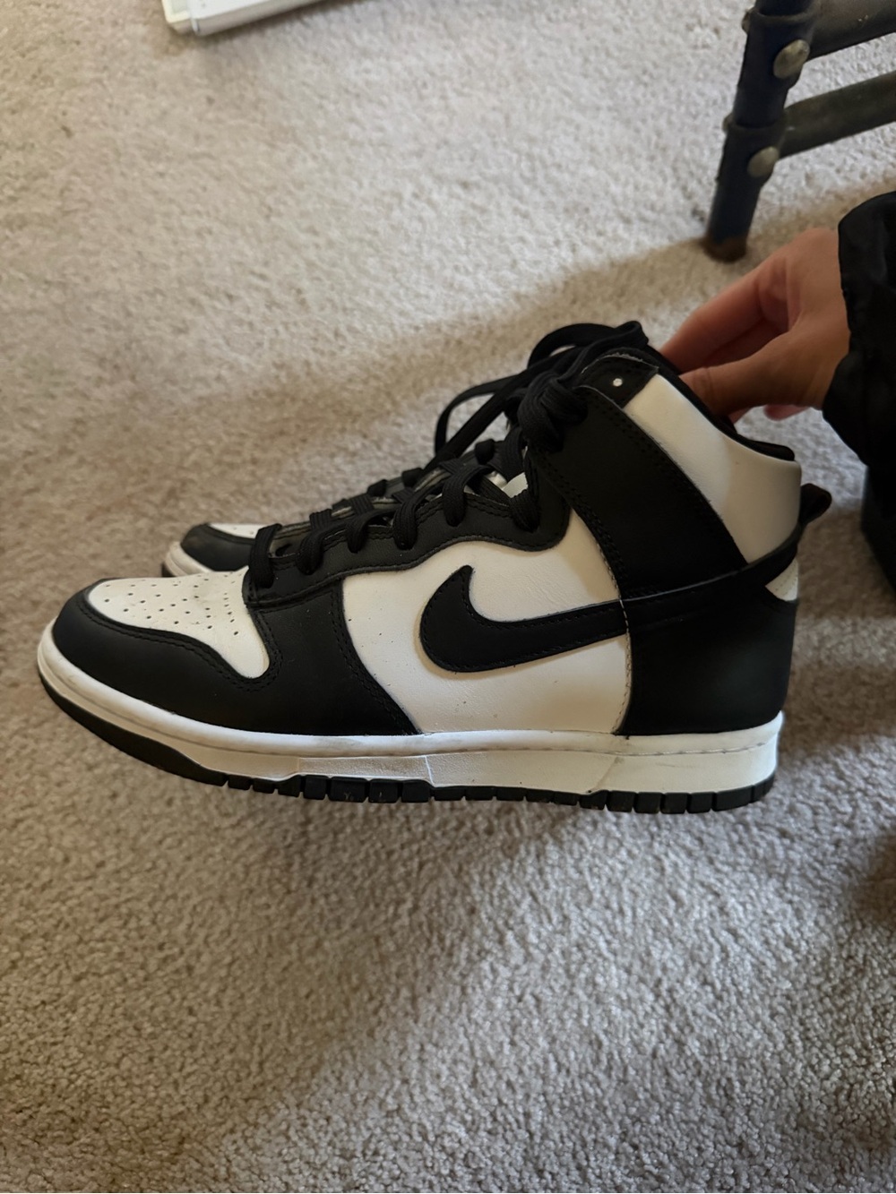 Nike Dunk & White High-Top Sneakers